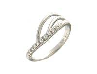 Ring Mirco Visconti Woman Fantasia in White Gold Diamante 0.07 Ct GS107 - GS107